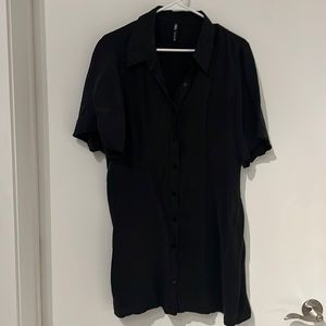 Black Zara Mini Shirt Dress | Size XXL (fits like L)